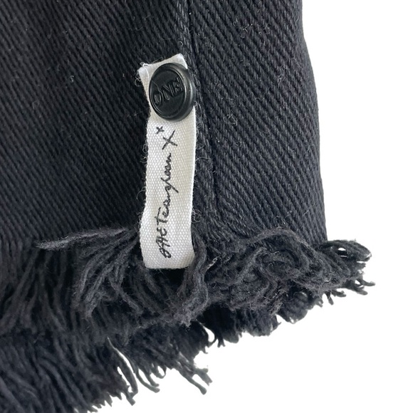 ONE X ONE TEASPOON JUNKYARD LOW RISE BLACK DENIM MINI SKIRT SIZE 27 - Picture 4 of 11